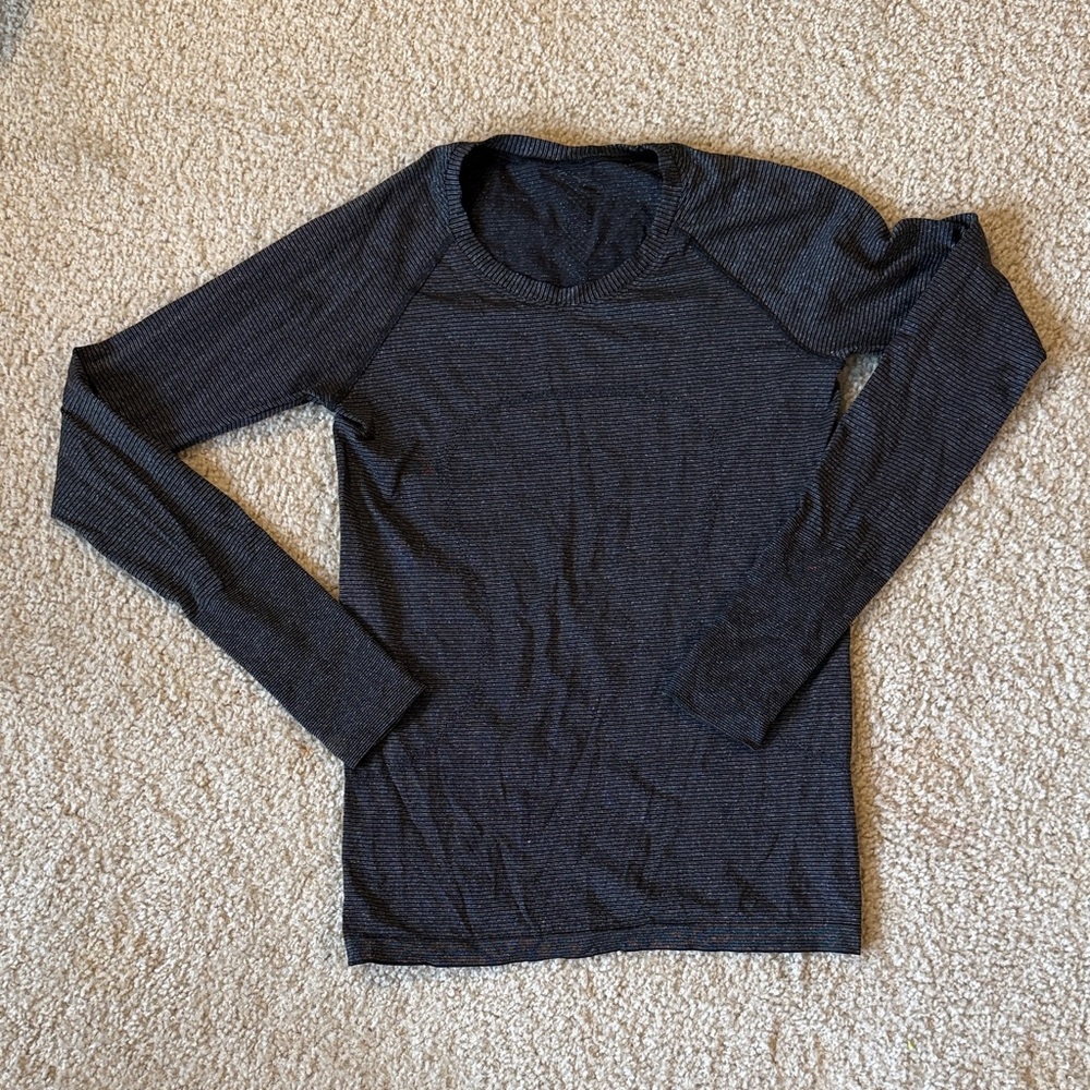 Shimmer Black Swiftly Tech lululemon Long Sleeve